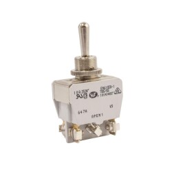 EN61058-1 ON-OFF-ON Spring Loaded 6-Pin Toggle Switch - 1