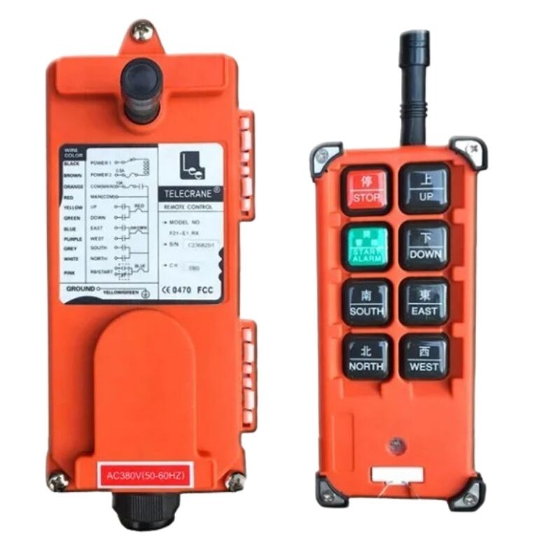 F21E1 AC 380V 5060Hz Industrial Crane Wireless Radio Remote Control Set