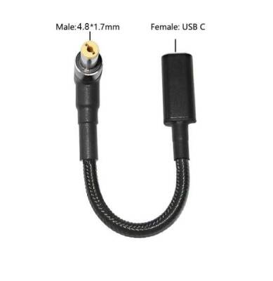 Female Type C to Male 4.8x1.7mm Jack Converter Cable Type-C to 4817 - 1