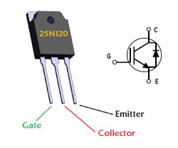 Transistor IGBT FGA25N120 - 1200V 46A, Boîtier TO-247AC, Pour Onduleurs, Commandes Moteur - 6