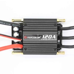 Flycolor Waterproof 120A 2-6S Brushless ESC 5.5V/5A BEC - 1