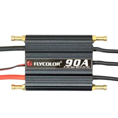 Flycolor Waterproof 90A 2-6S Brushless ESC 5.5V/5A BEC - 1