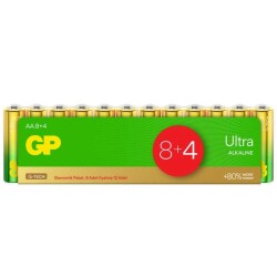 GP Ultra 12 AAA Pen Batteries - Economic Package 