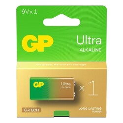 GP Ultra Alkaline 9V Battery - GP1604AU 