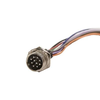 GX-16 10-Pin Wired Mike Connector - Male - 1