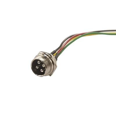 GX-16 4-Pin Wired Mike Connector - Male - 1