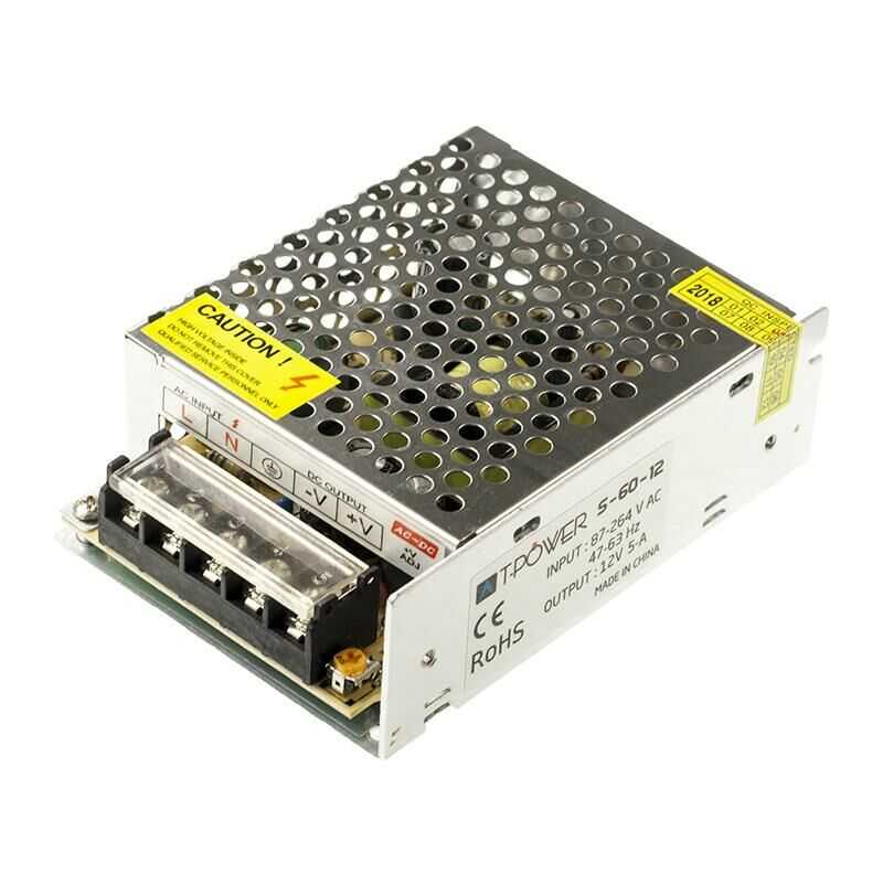  Hightek 12v 5a Metal Kasa Adaptör - Led Driver