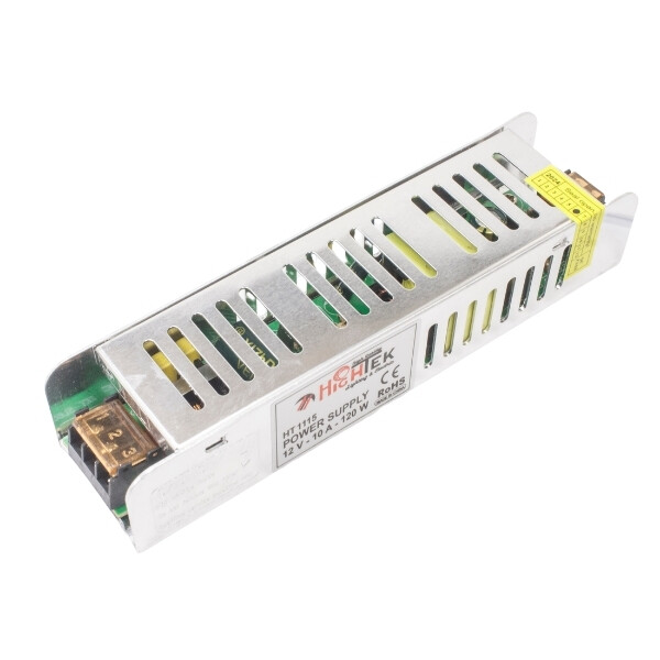 Ht-1106 12v 10a İnce Metal Kasa Adaptör - Led Driver