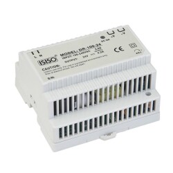 IDR-100-24 - 100W 24VDC 4.5A Raya Montajlı Güç Kaynağı 