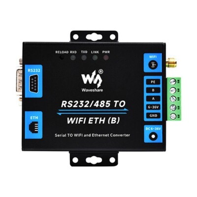 Industrial RS232/RS485 to WiFi and Ethernet Converter Module - 1