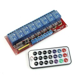 IR Controlled Relay Card 12V 8 Channels 