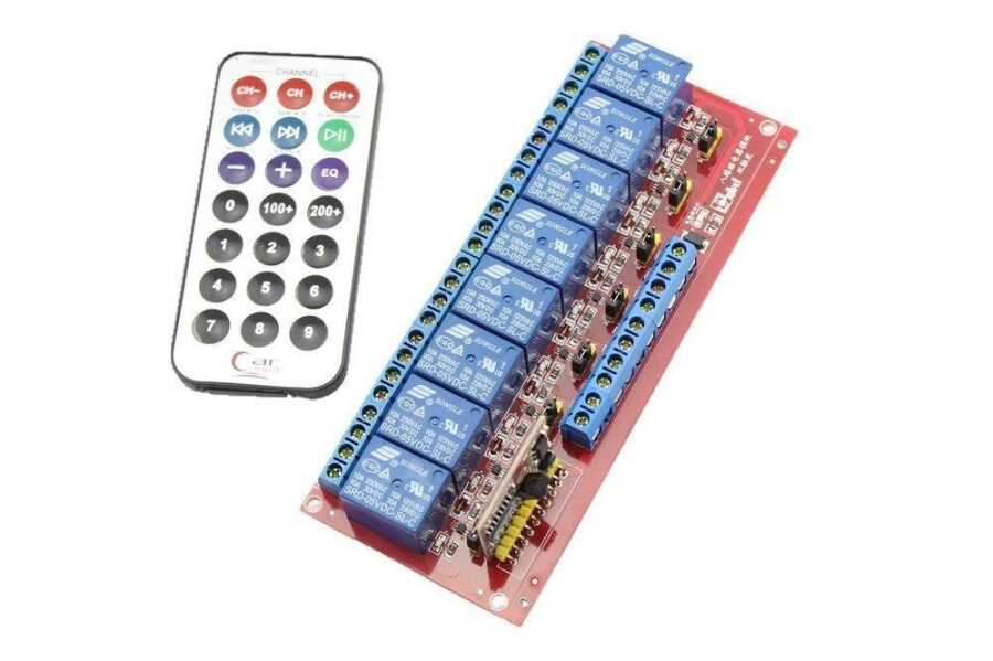  Ir Kumandalı Röle Kartı 5v 8 Kanal