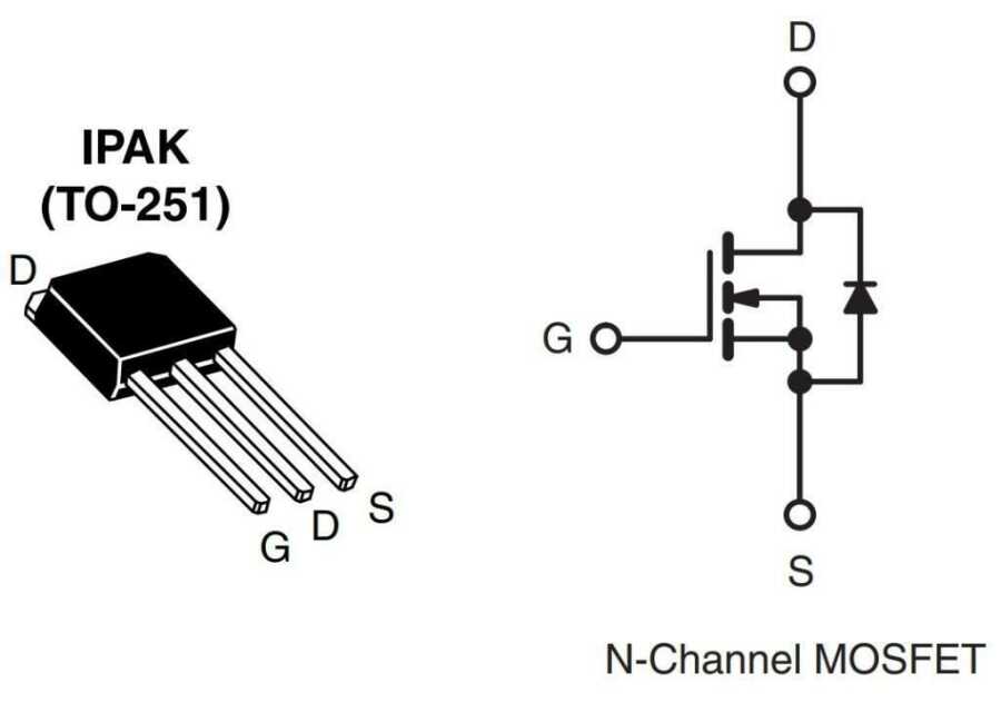 IRFU120 - 100V 7.7A Mosfet - TO251 Motorobit - Motorobit.com