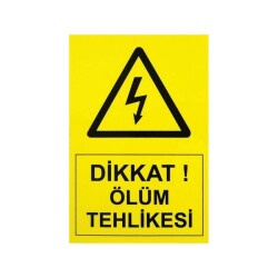IS-Tİ2 Hazard Label 14x10cm (High Voltage) 