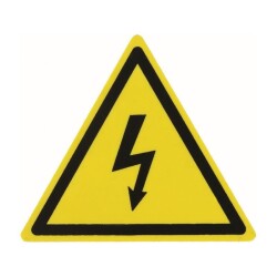 IS-Tİ4 Triangle Hazard Label (High Voltage) 9x9x9cm 