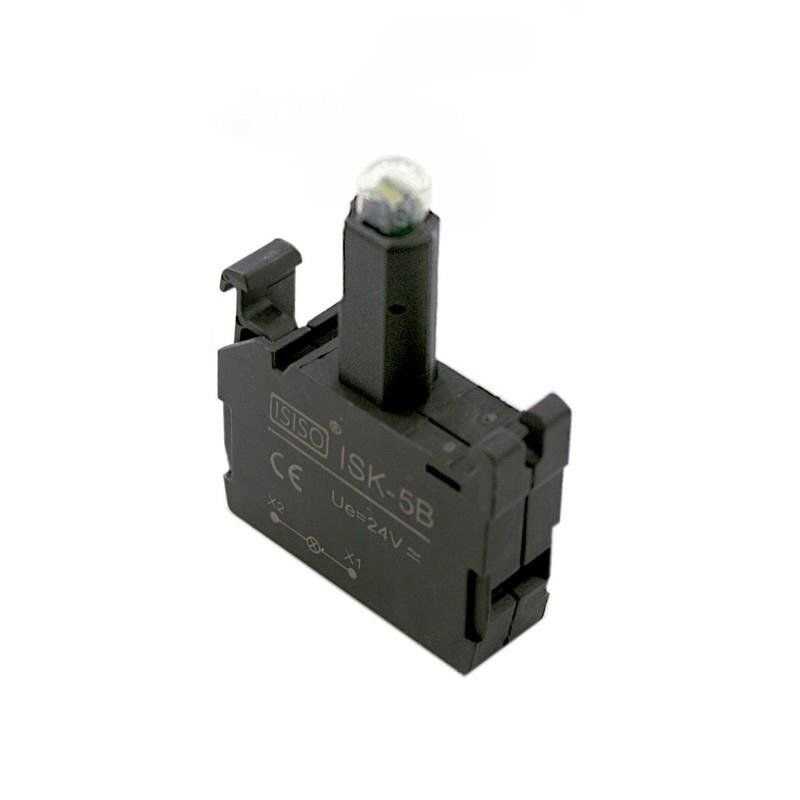  Isk-5b 24v Buton Işık Kontağı - Sarı
