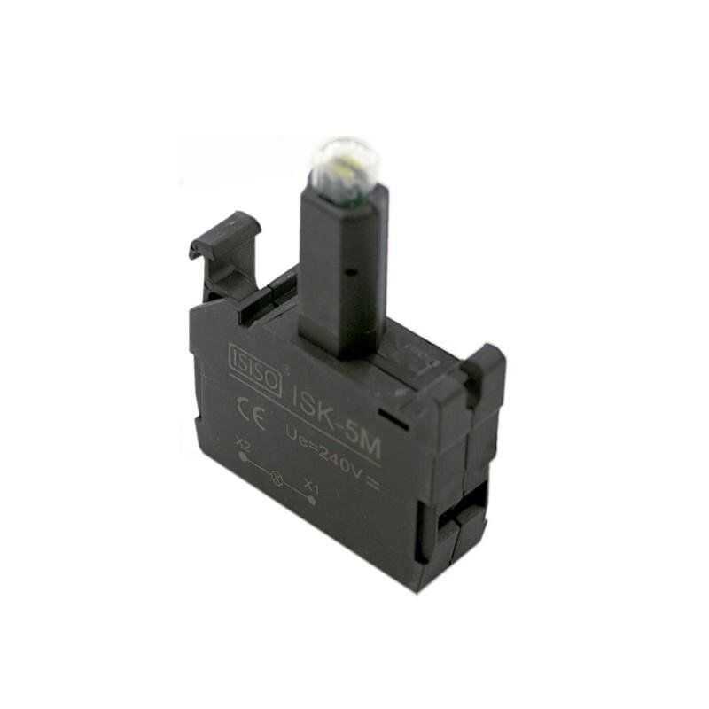  Isk-5m 220v Buton Işık Kontağı - Sarı