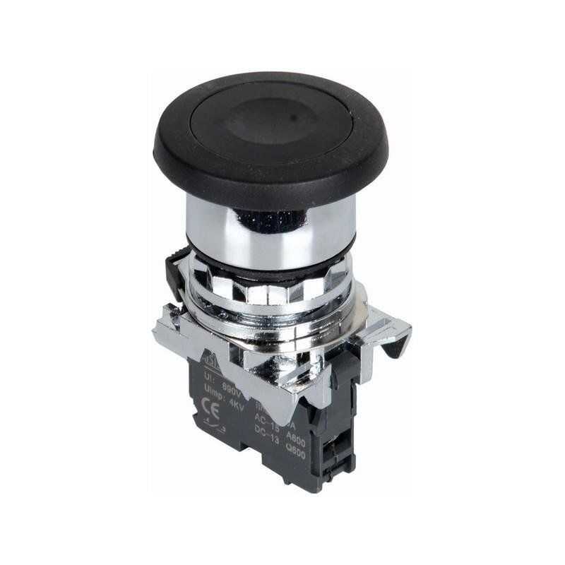  Ism-bc21 Mantar Kafalı Yaylı Metal Buton - Siyah