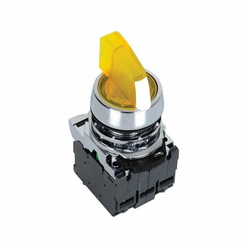  Ism-bk125b5 24v Metal Işıklı Mandal Buton - Sarı