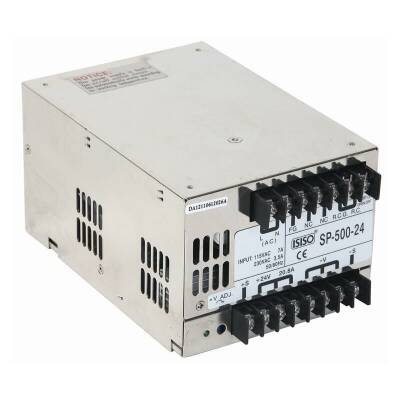 ISP-500-12 - 500W 12VDC 40.0A Ray Montajlı Kapalı Tip Güç Kaynağı - 1