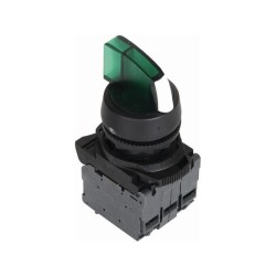 ISP-AK133B5 24V Green Illuminated Latch Button 1-0-2 