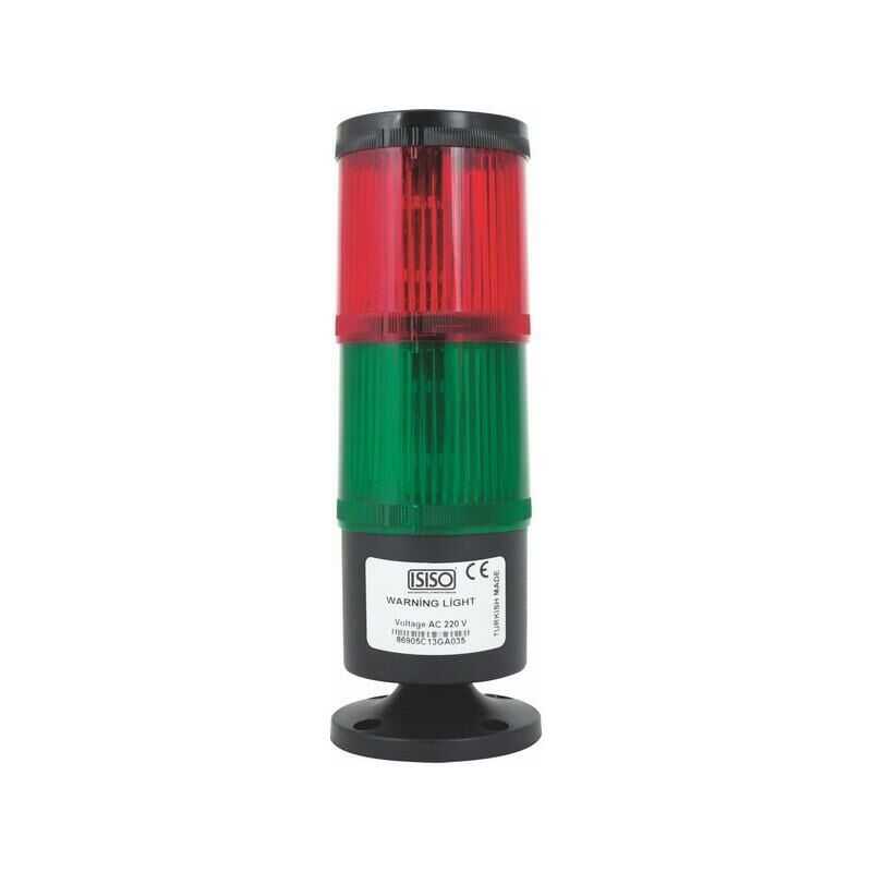  It-lmb-t7-222 220v İki Katlı Işıklı Buzzer 120 Db