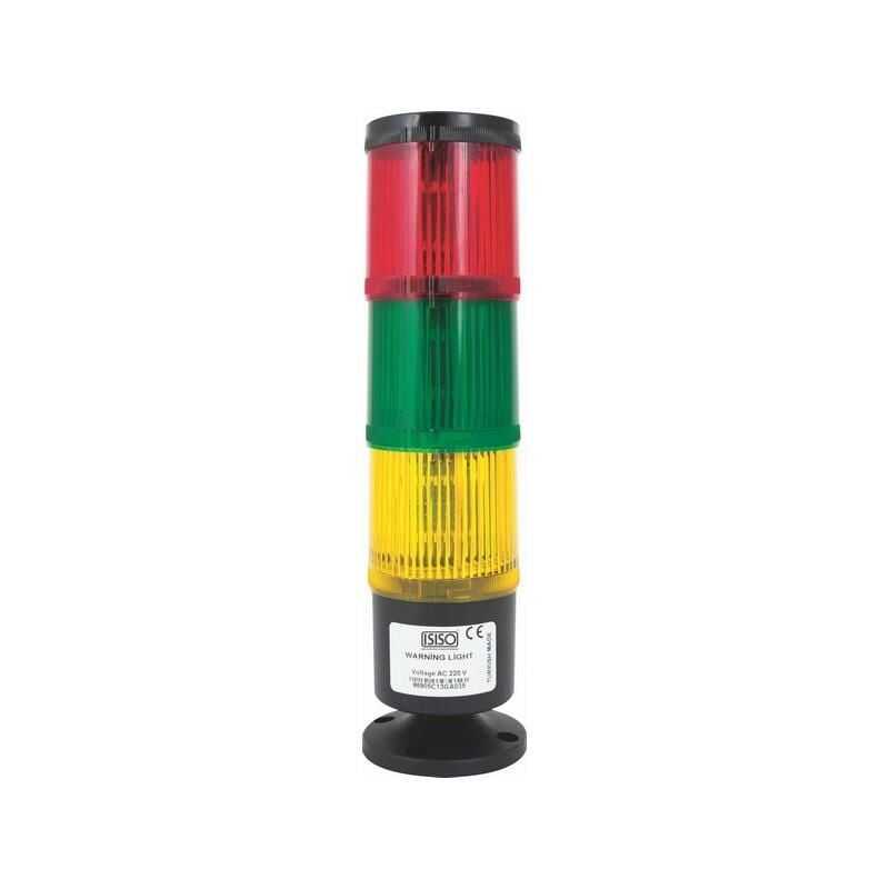  It-lmb-t7-223 220v Üç Katlı Işıklı Buzzer 120 Db