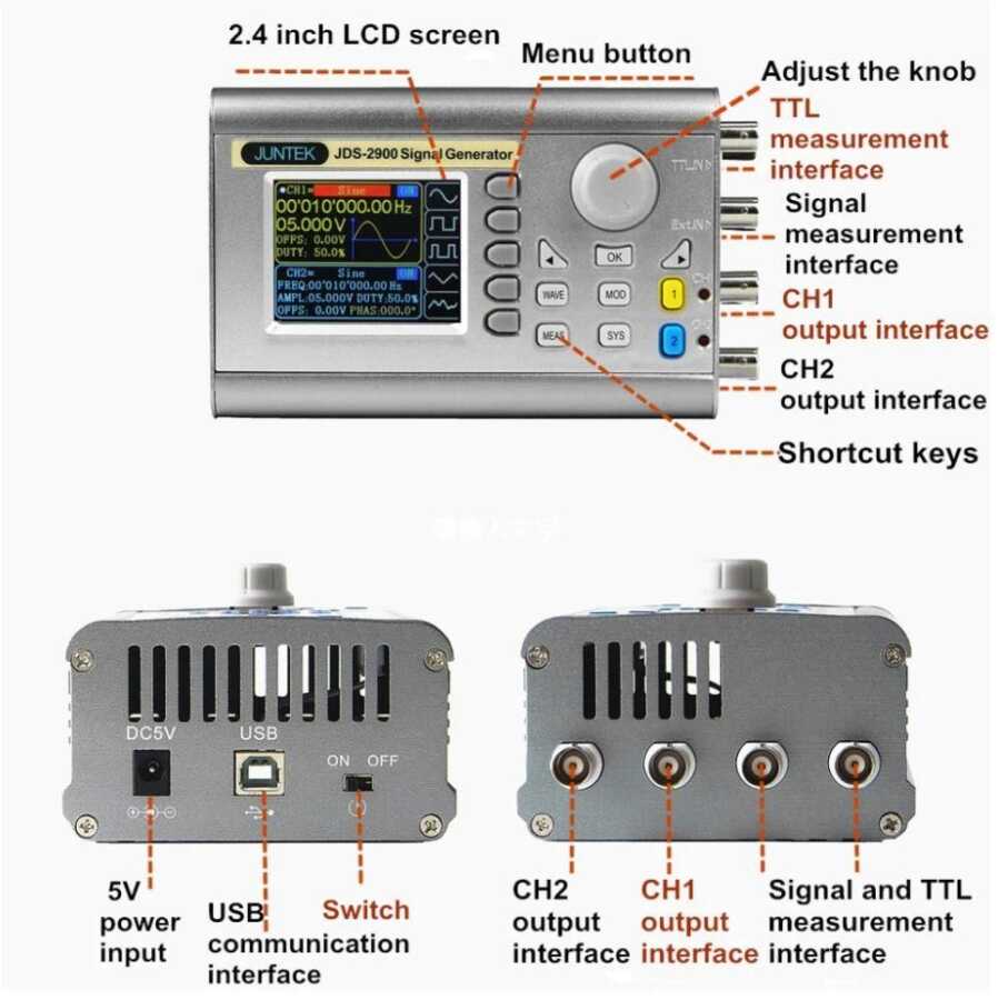 JOY-iT JDS2960 2-kanaals Signaalgenerator (60 MHz