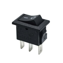 KCD11 3-Pin Mini On-Off Switch - Black 