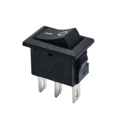 KCD11 3-Pin Mini On-Off Switch - Black - 1