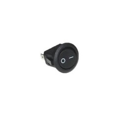KCD11 Mini Round On-Off Switch - Black 