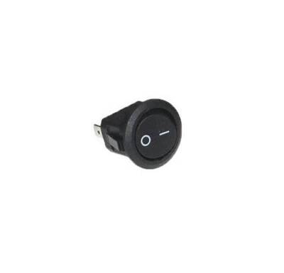 KCD11 Mini Round On-Off Switch - Black Motorobit - Motorobit.com
