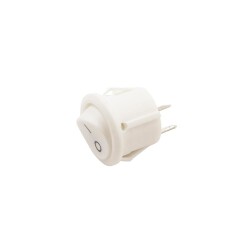 KCD11 Mini Round On-Off Switch - White 