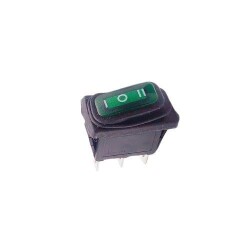 KCD3 15A Waterproof ON-OFF-ON Switch with Green Light 