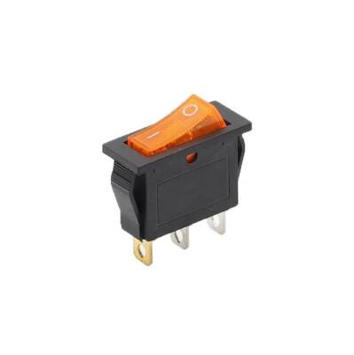 KCD3 Single Narrow Illuminated On/Off Switch - Yellow Motorobit ...