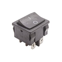 KCD4-602 ON-OFF Switch 6 Pin Black 