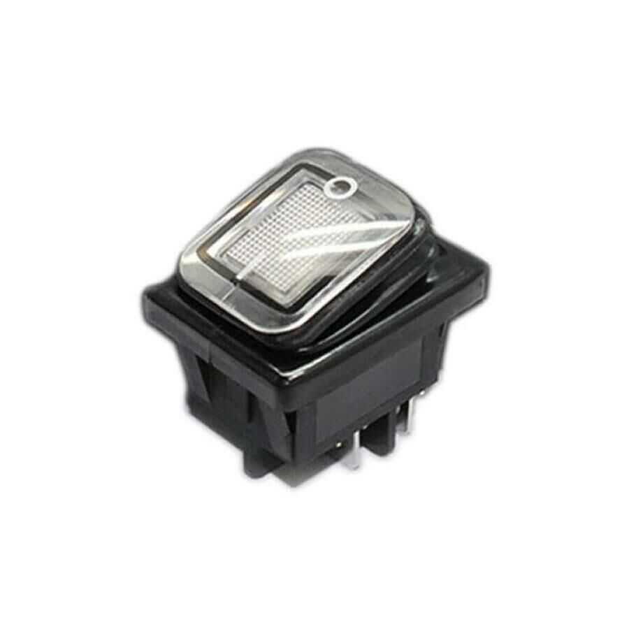  Kcd4 Su Geçirmez 30a Beyaz Led Işıklı On-off Anahtar 4 Pin