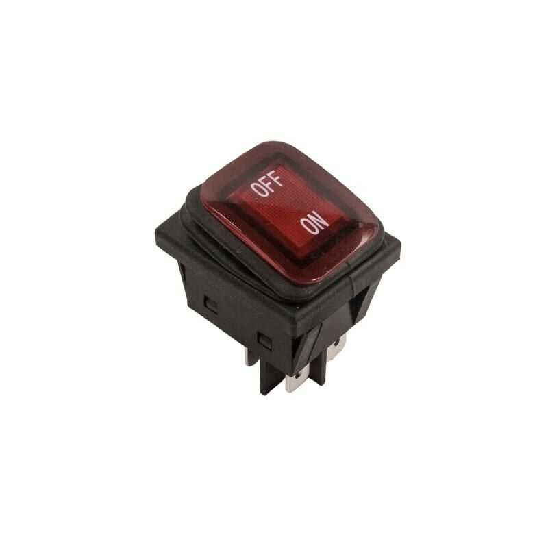  Kcd4 Su Geçirmez 30a Kırmızı Led Işıklı On-off Anahtar
