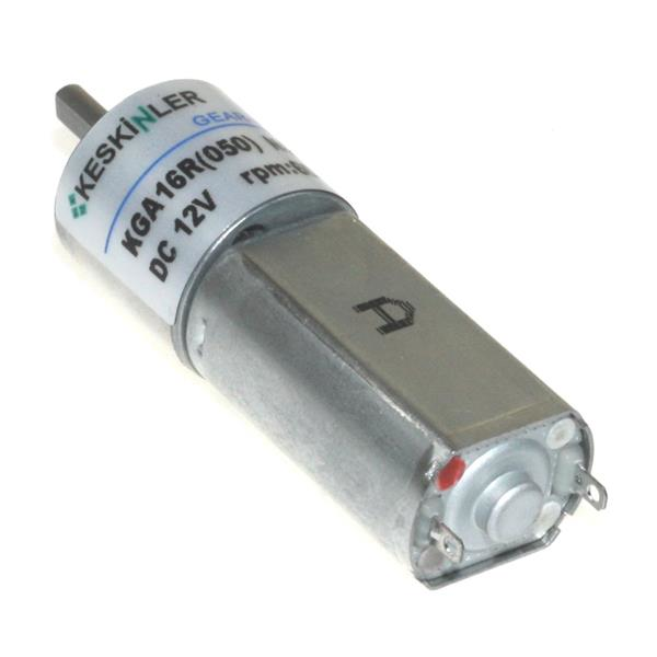  Kga16 12v 60rpm 16mm 1:212 Redüktörlü Dc Motor