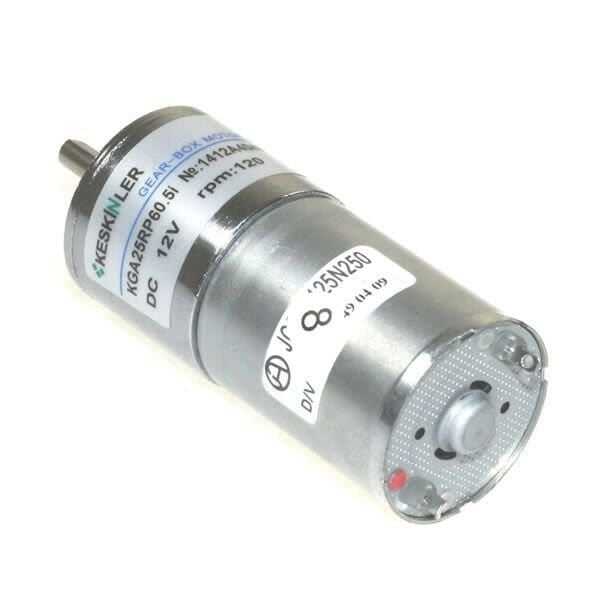  Kga25 12v 120rpm 25mm Redüktörlü Dc Motor