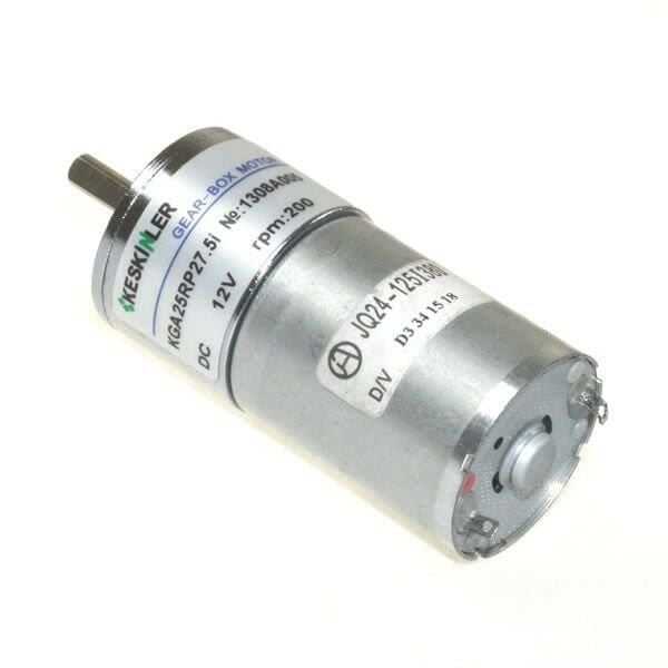  Kga25 12v 200rpm 25mm Redüktörlü Dc Motor