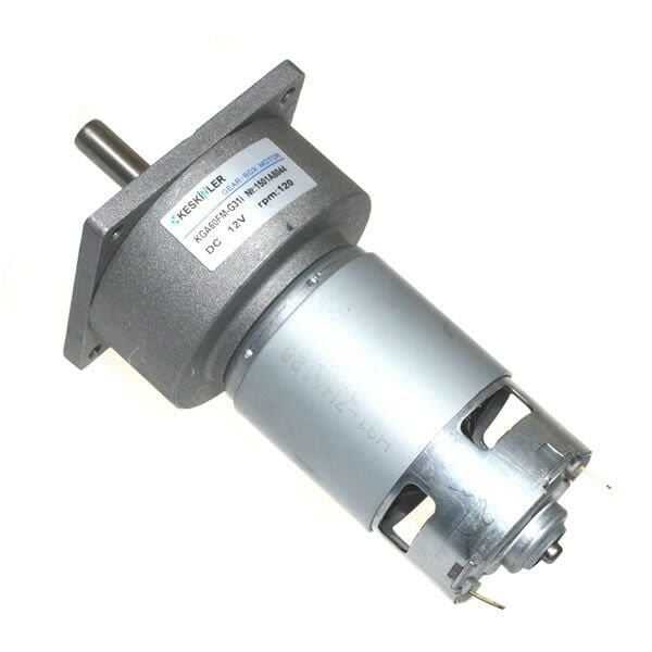  Kga60 12v 120rpm 60mm Redüktörlü Flanşlı Dc Motor