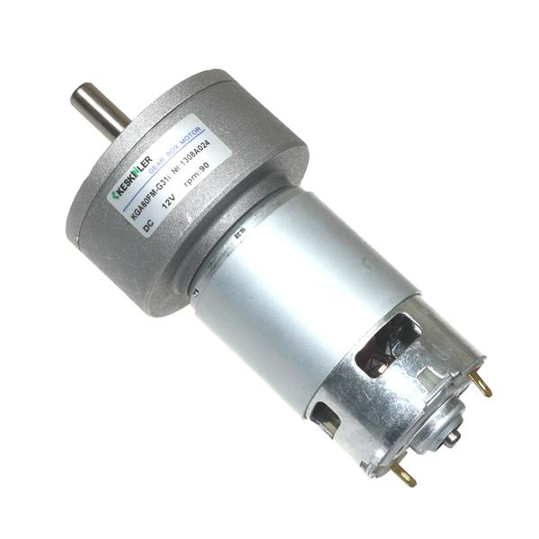  Kga60 12v 90rpm 60mm Redüktörlü Dc Motor