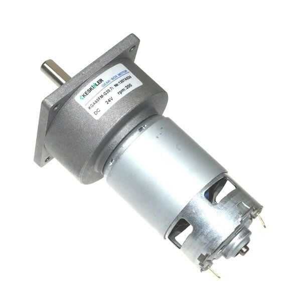  Kga60 24v 200rpm 60mm Redüktörlü Flanşlı Dc Motor
