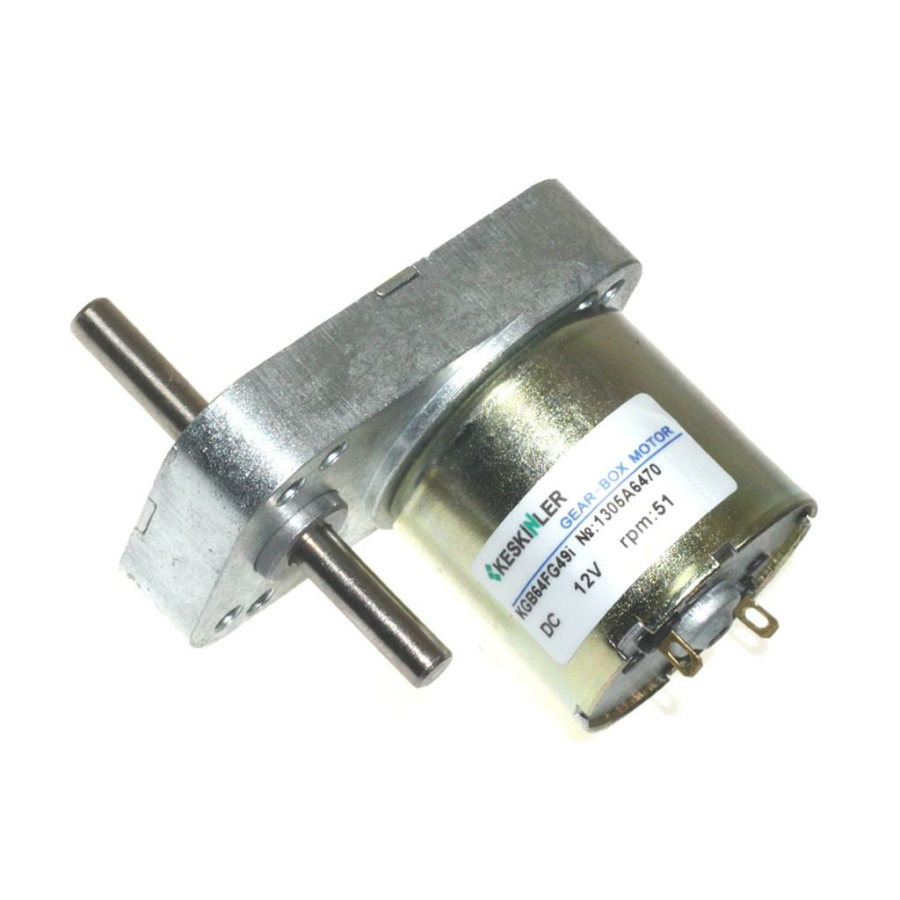  Kgb 12v 51rpm Redüktörlü Dc Motor