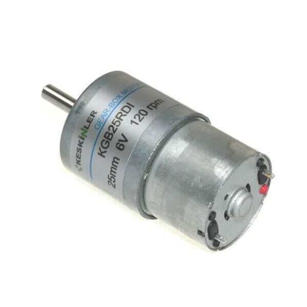  Kgb25 6v 120rpm 25mm Redüktörlü Eksantrik Dc Motor