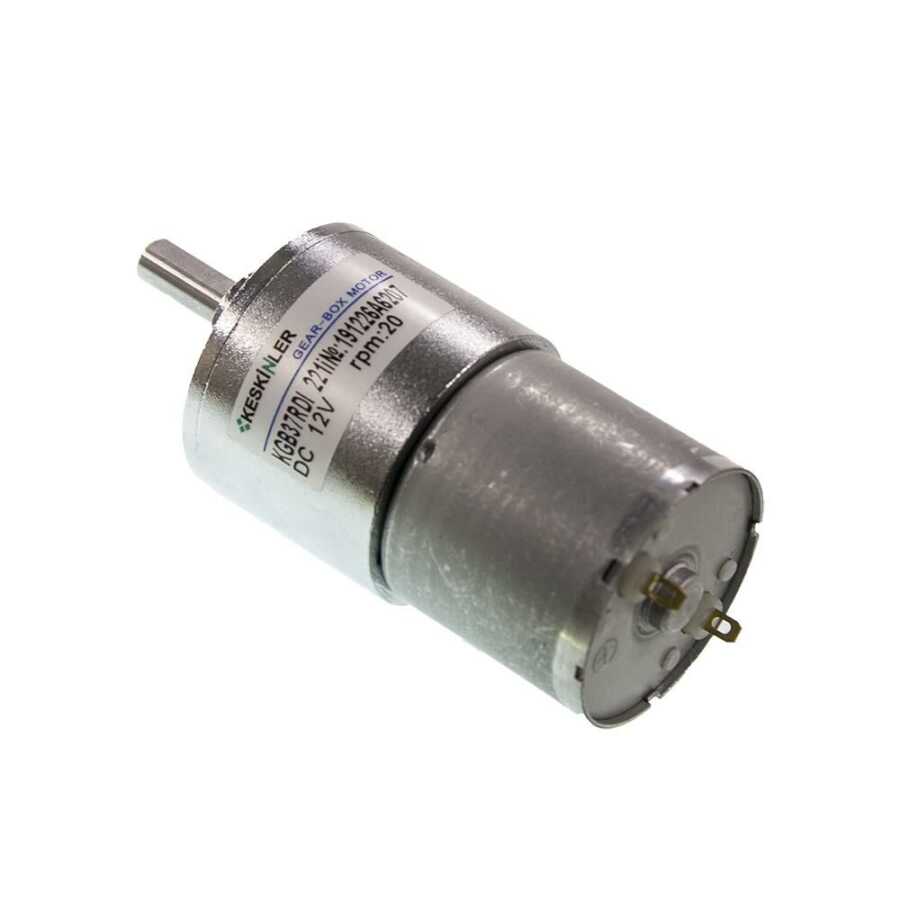  Kgb37 12v 20rpm 37mm Redüktörlü Eksantrik Dc Motor