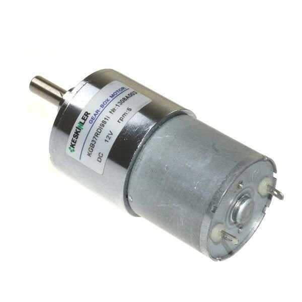  Kgb37 12v 5 Rpm 37mm Redüktörlü Eksantrik Dc Motor