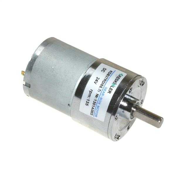 KGB37 24V 135Rpm 37mm Eccentric Dc Motor with Gearbox Motorobit