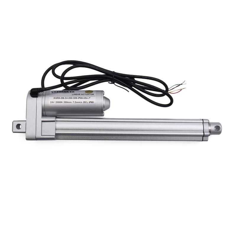  Kgra 24v 200mm 2000n Ip65 Hall Sensörlü Lineer Motor